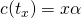 c(t_x)=x\alpha